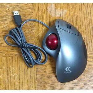 Logitech T-BB18 Trackman Wheel USB Wired Trackball Scroll Wheel Mouse Tested